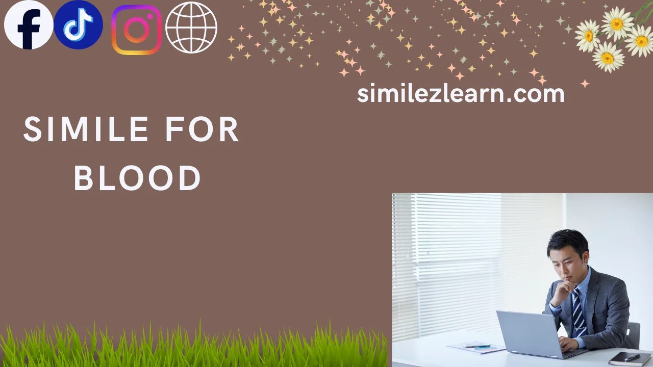 simile for blood