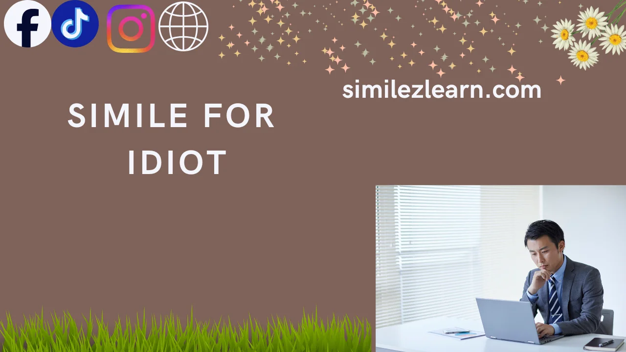 simile for idiot