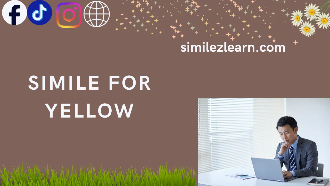 simile for yellow