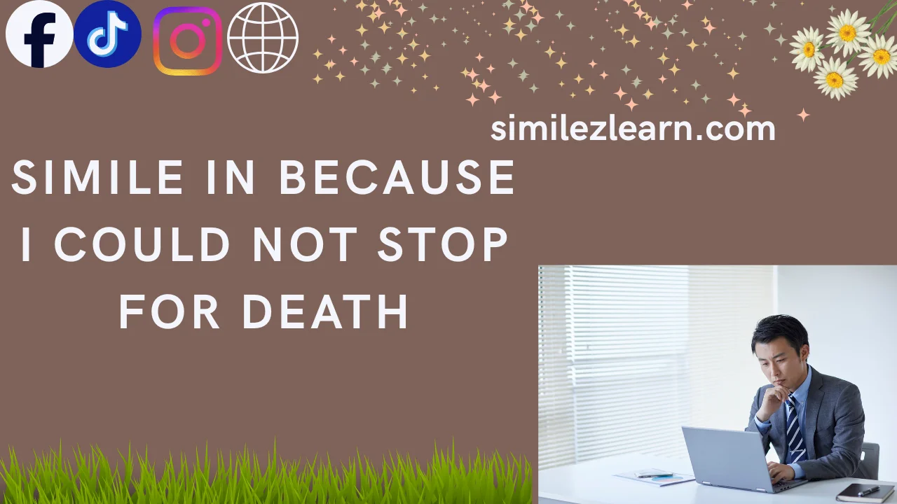 simile in because i could not stop for death