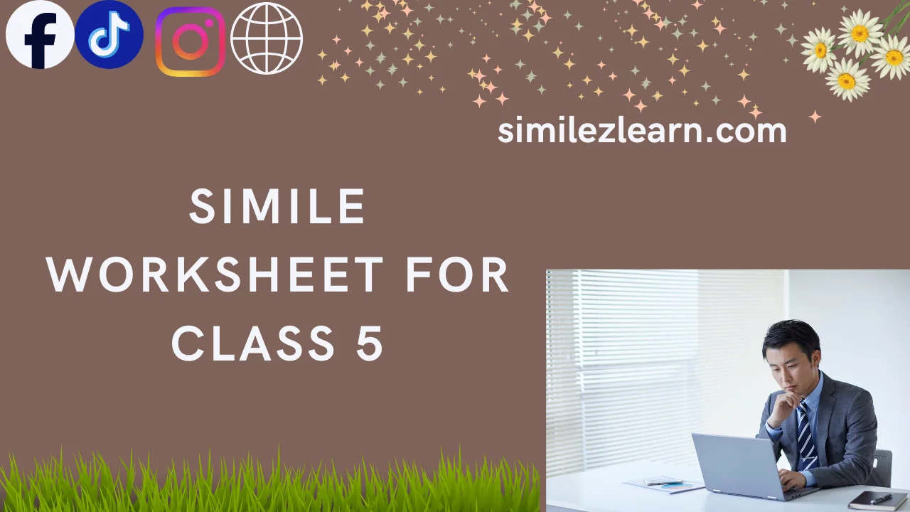 simile worksheet for class 5