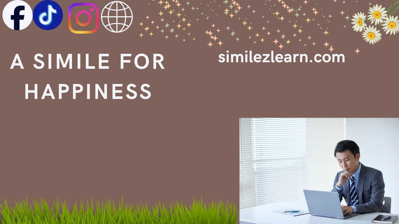 a simile for happiness