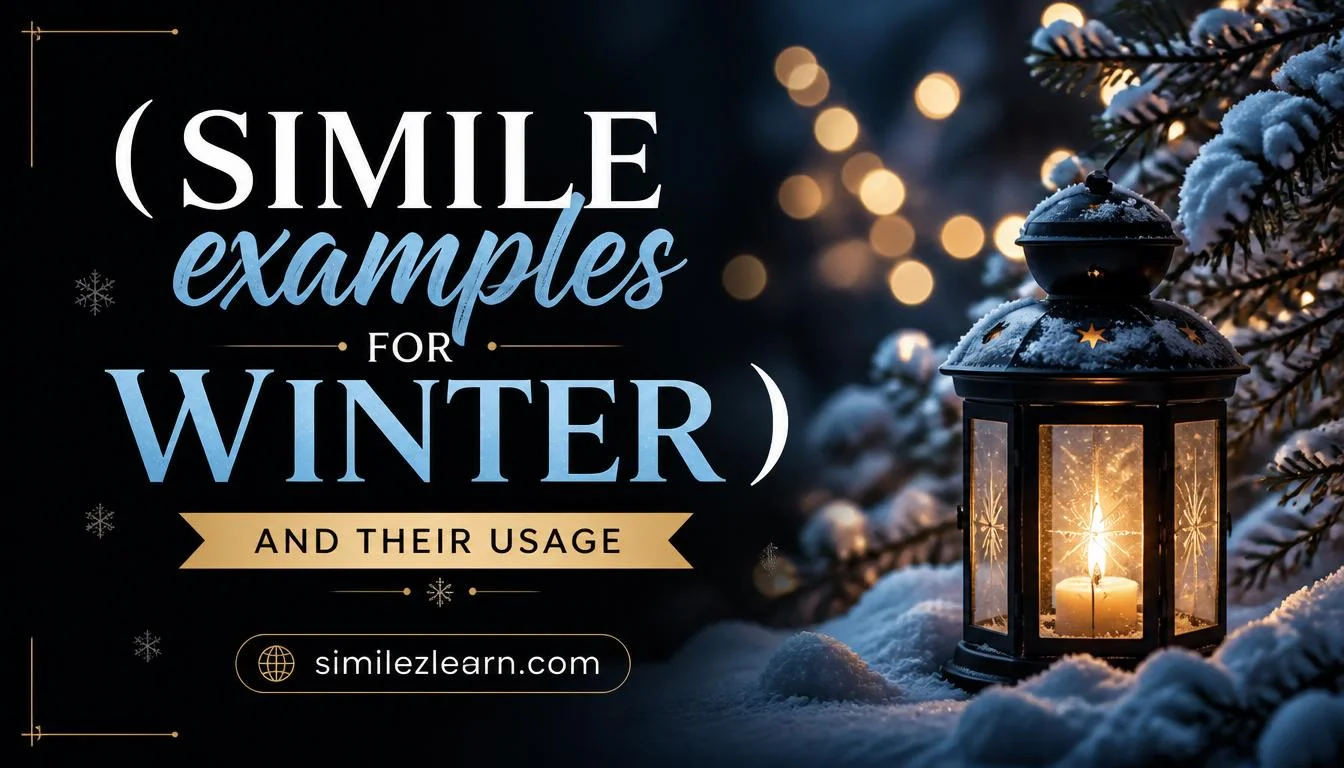 simile examples for winter