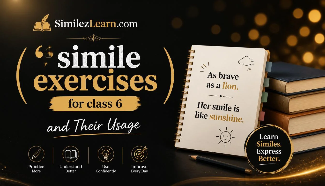 simile exercises for class 6