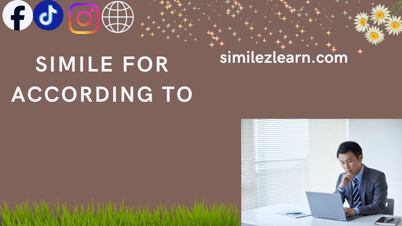 simile for according to