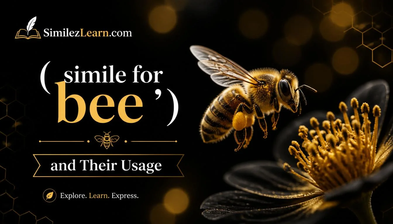 simile for bee
