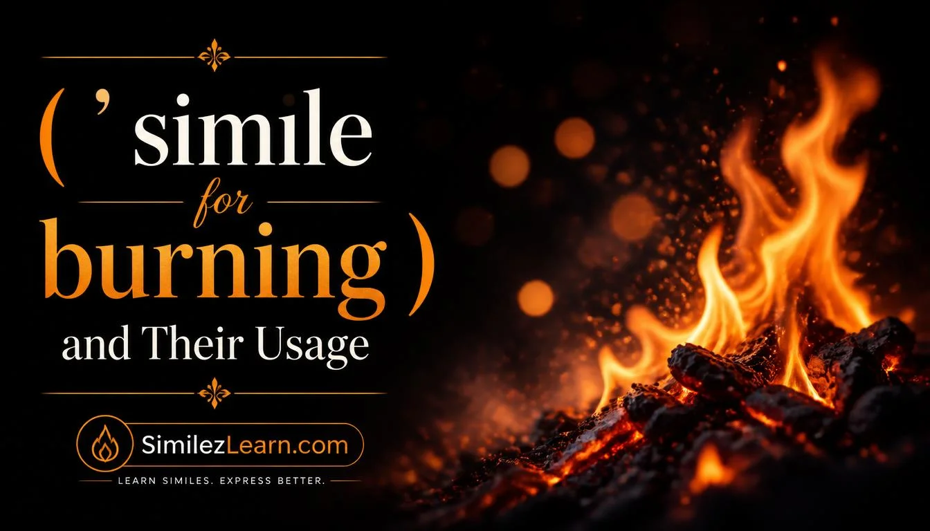 simile for burning