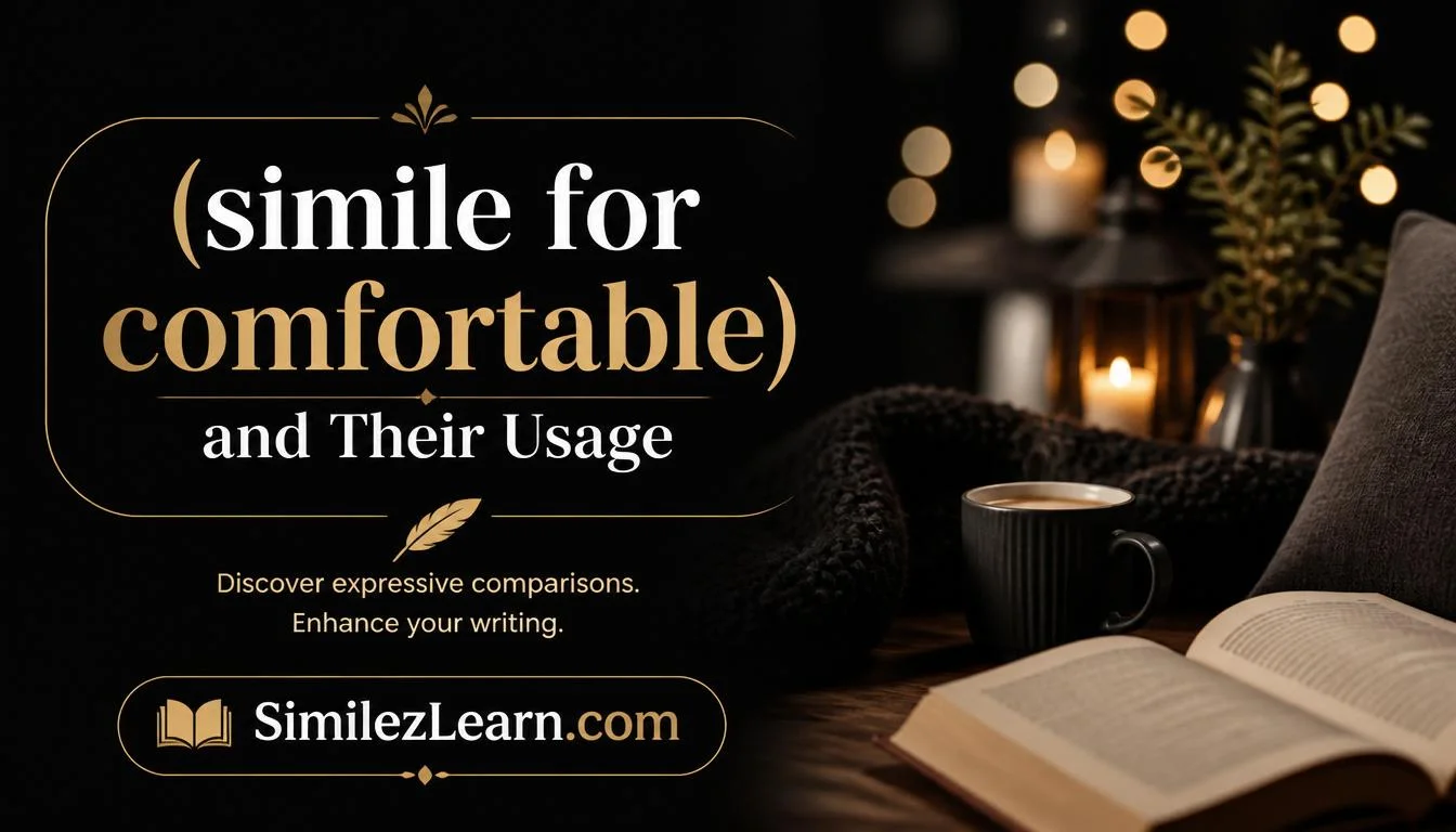 simile for comfortable