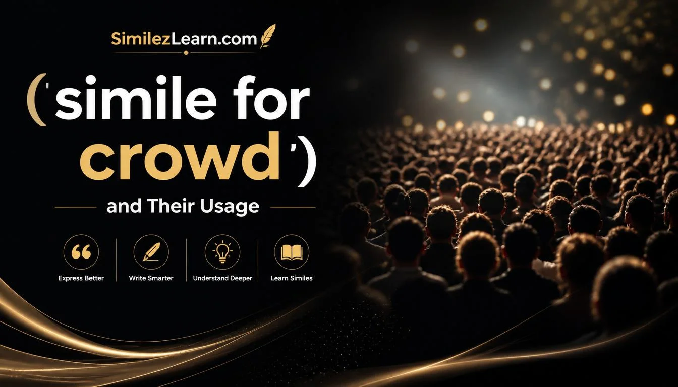 simile for crowd