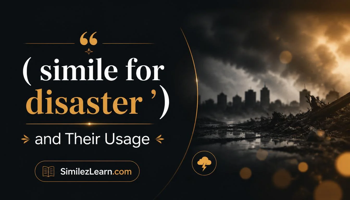 simile for disaster