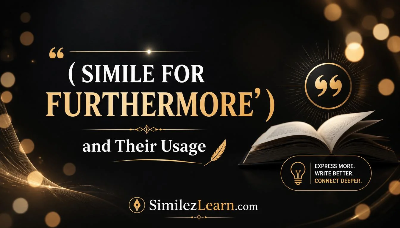simile for furthermore
