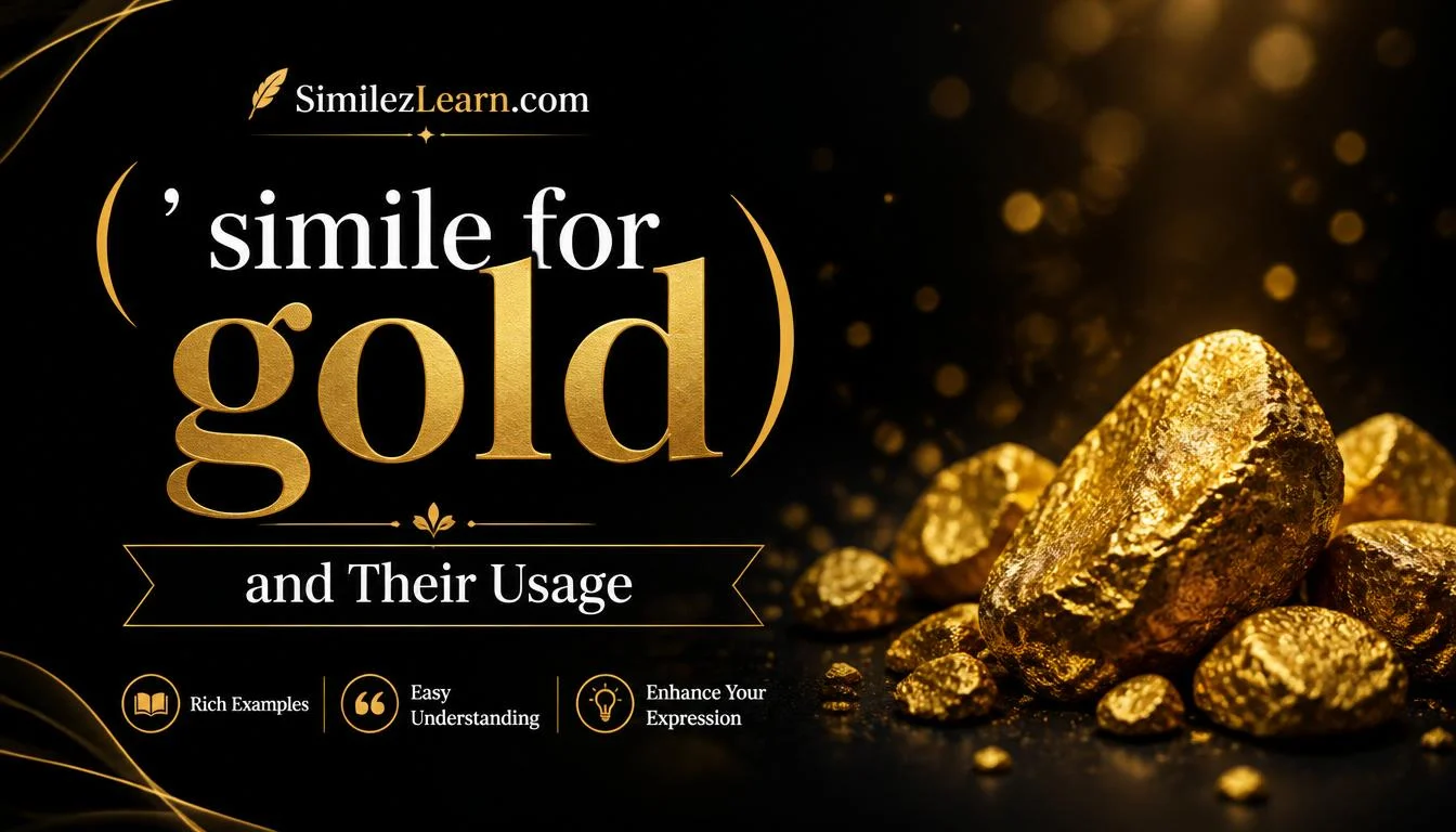 simile for gold