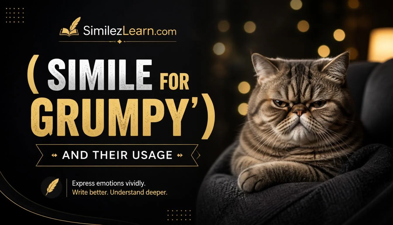 simile for grumpy