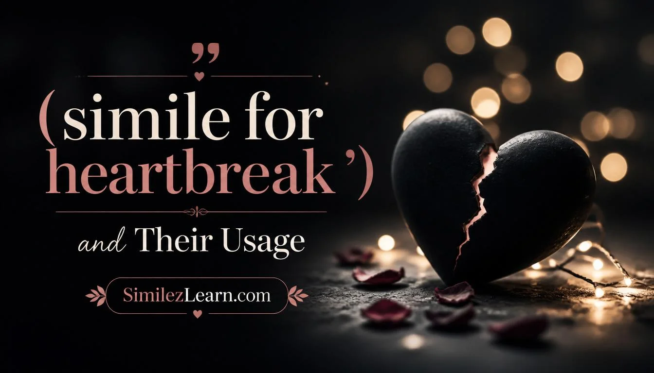 simile for heartbreak