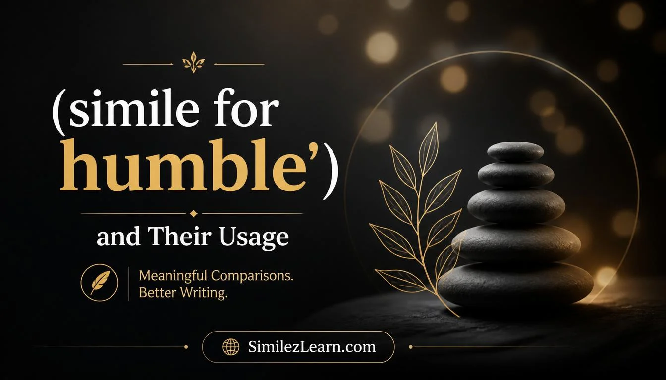 simile for humble