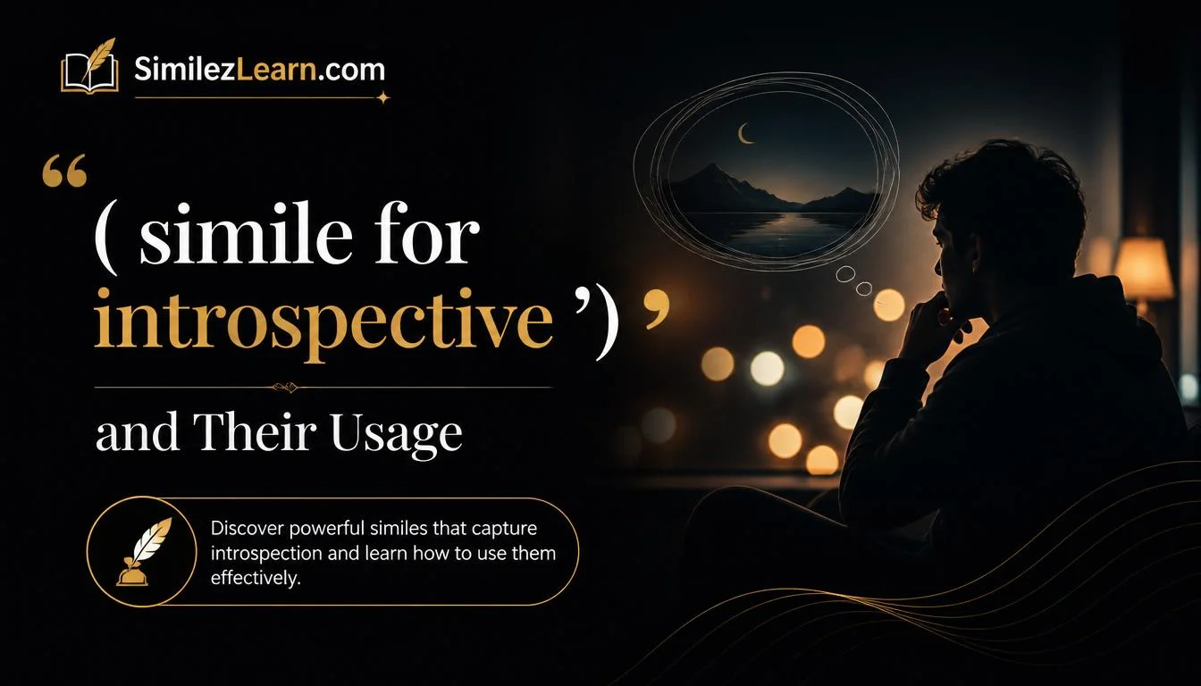 simile for introspective