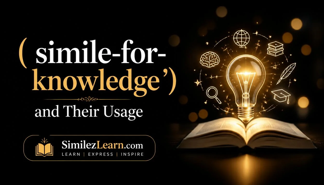 simile for knowledge