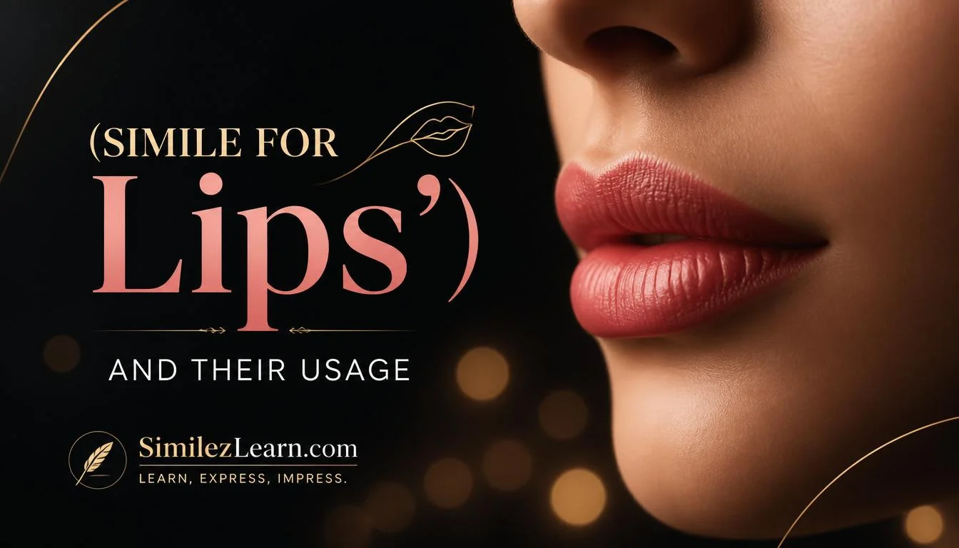 simile for lips