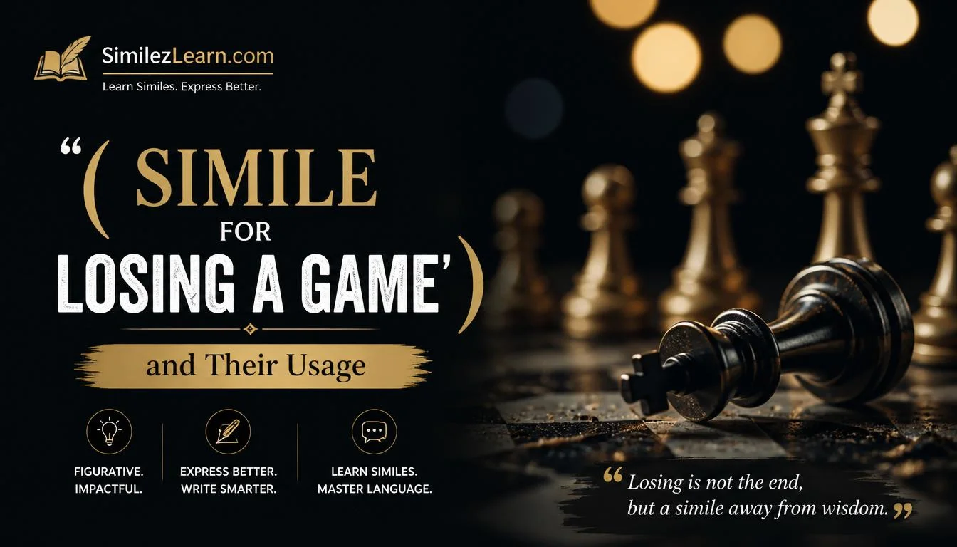 simile for losing a game