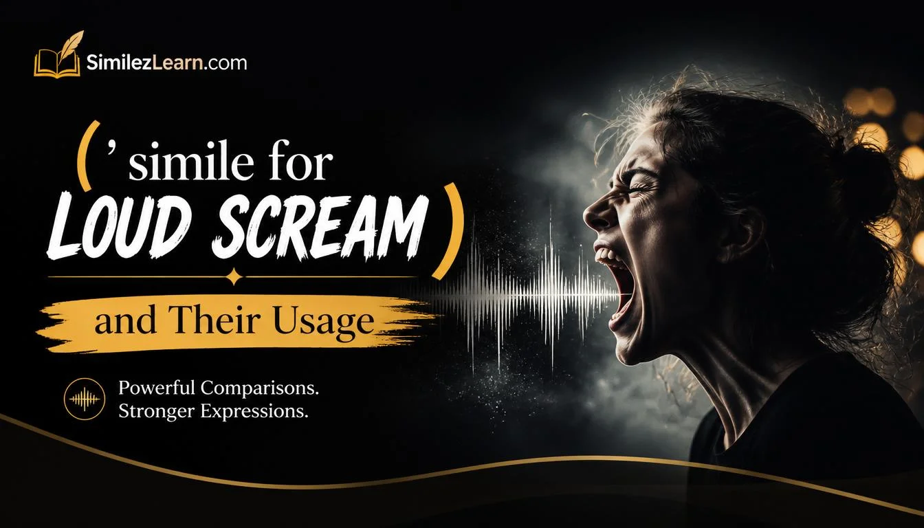 simile for loud scream