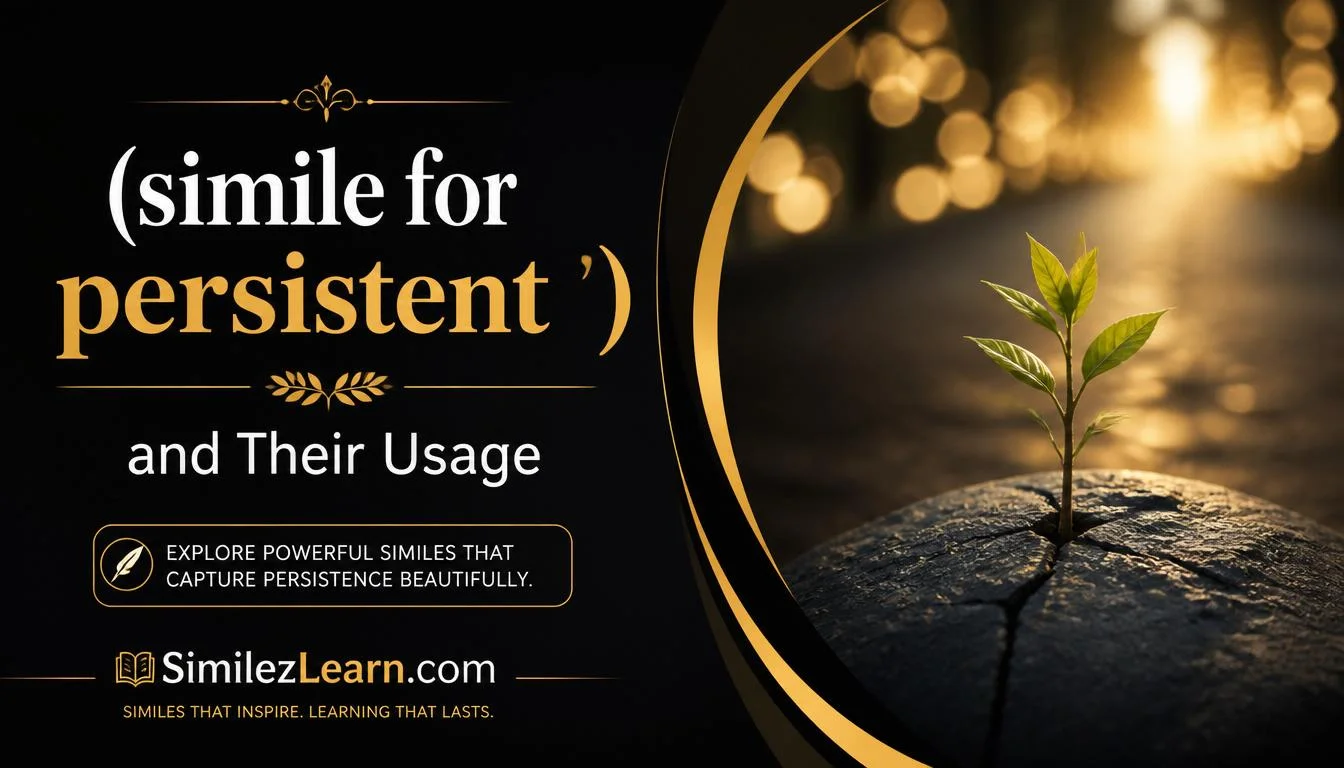 simile for persistent