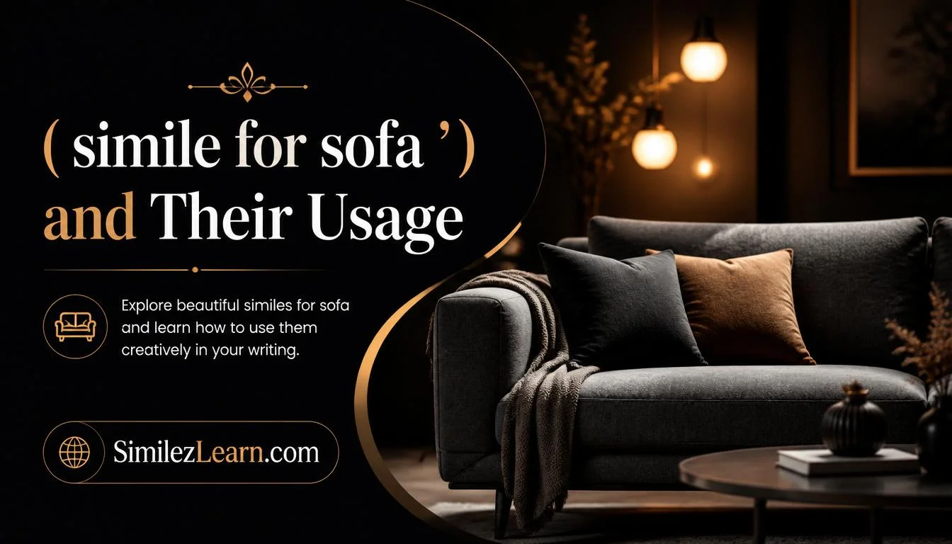 simile for sofa