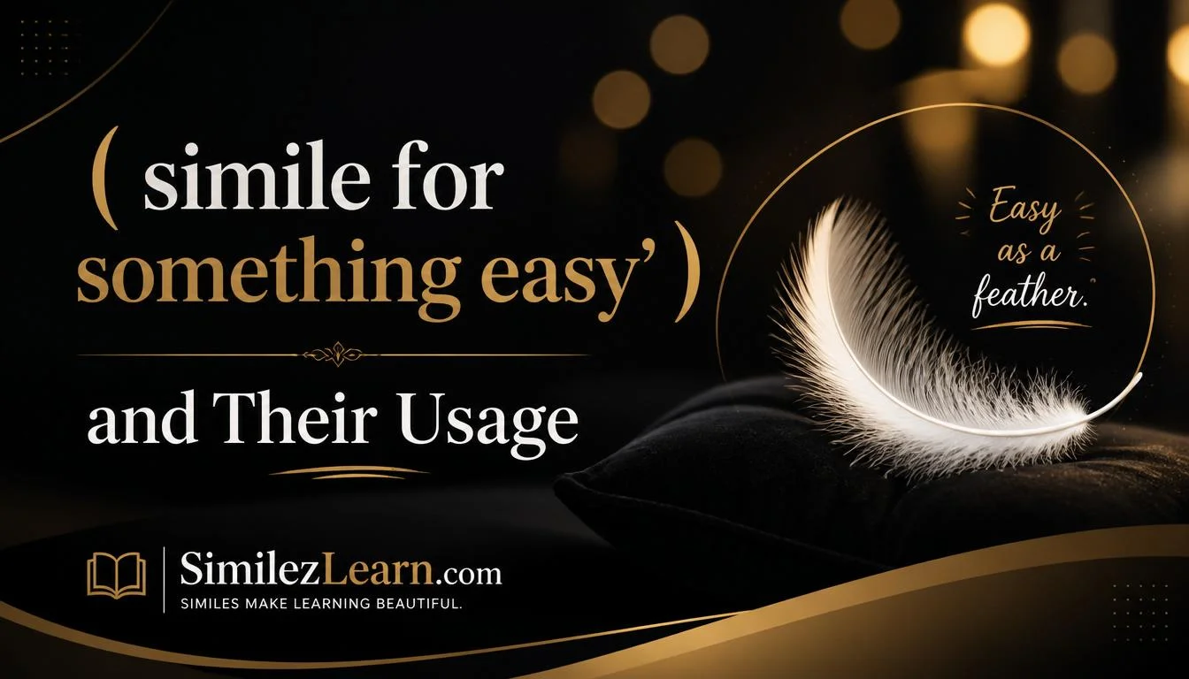 simile for something easy