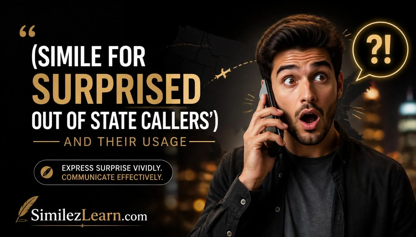 simile for surprised out of state callers