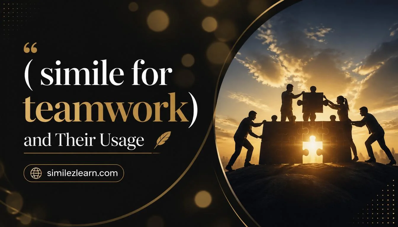 simile for teamwork