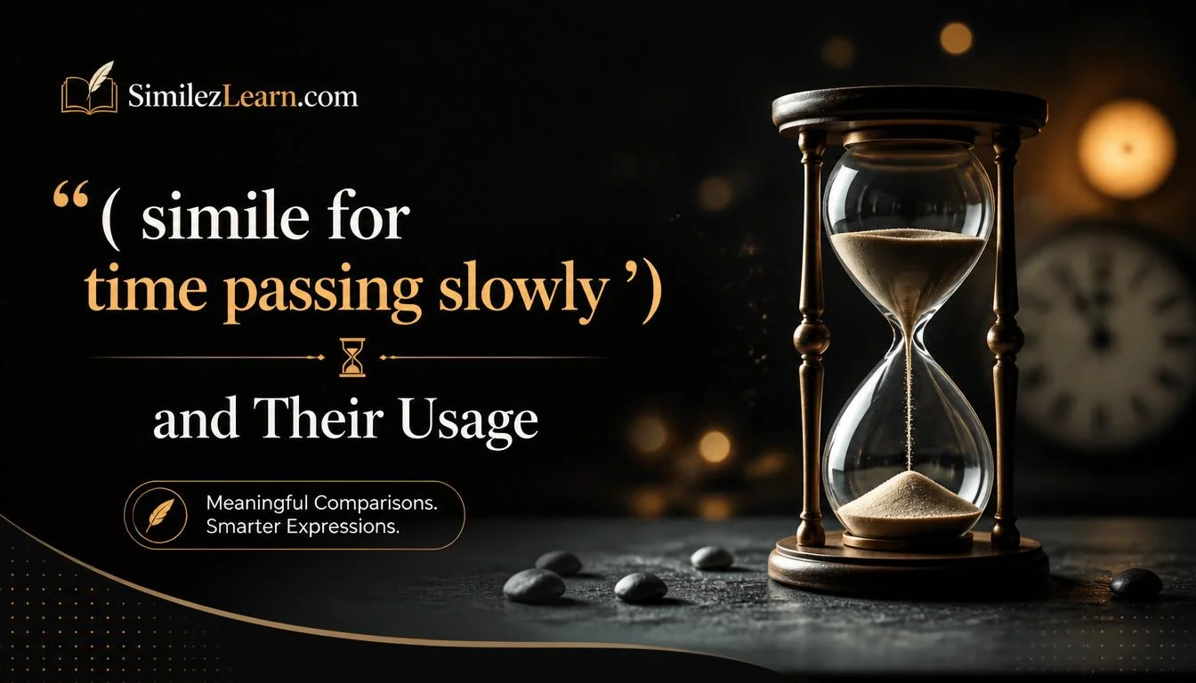 simile for time passing slowly
