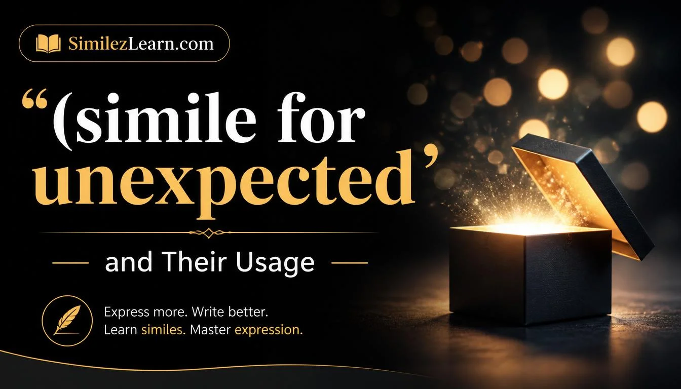 simile for unexpected
