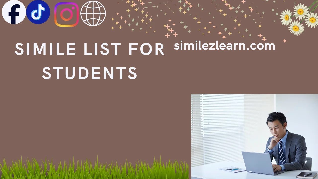 simile list for students