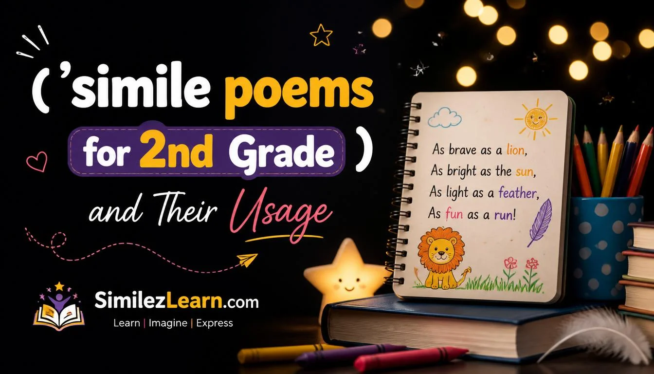 simile poems for 2nd grade