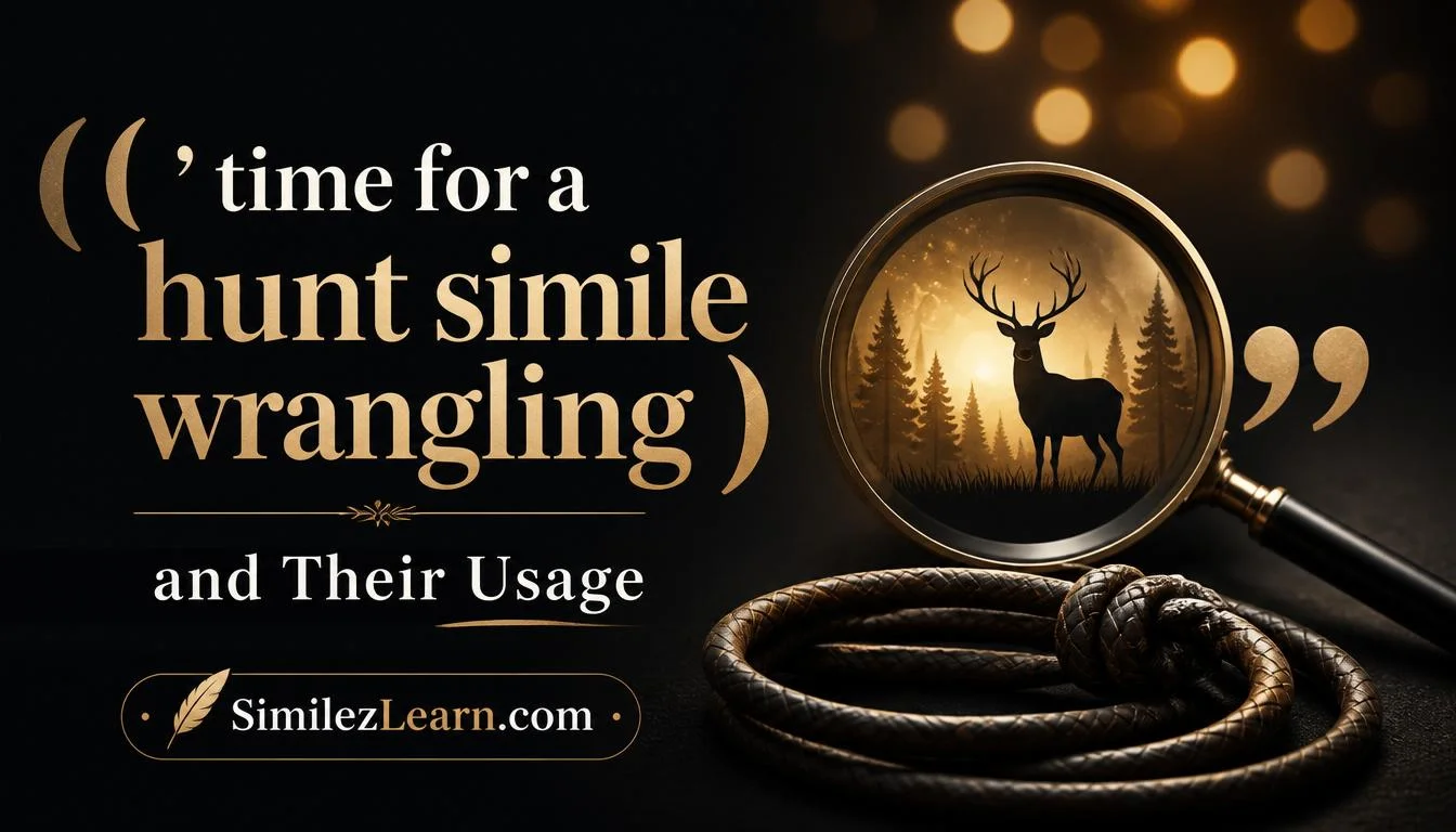 time for a hunt simile wrangling