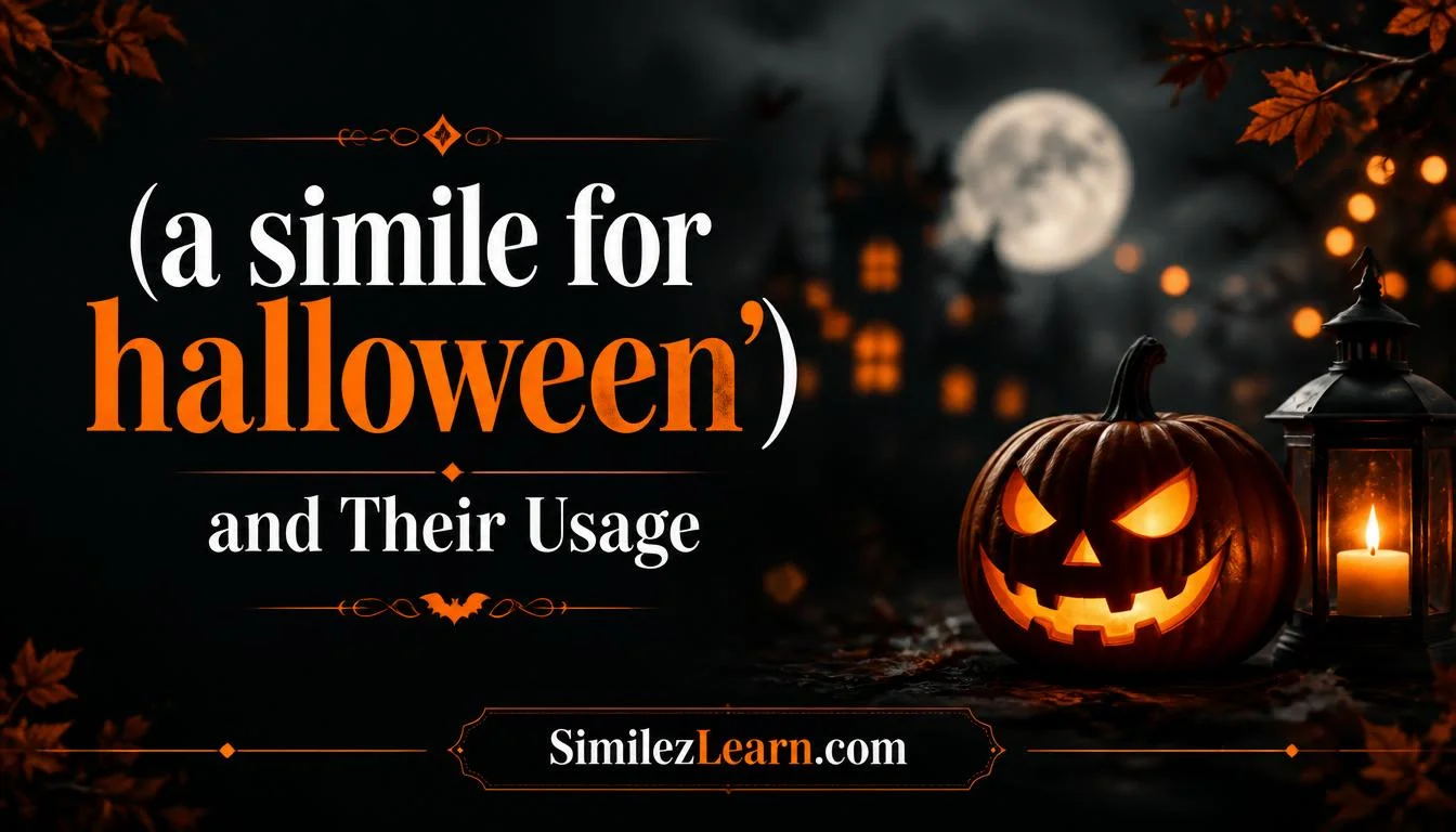 a simile for halloween