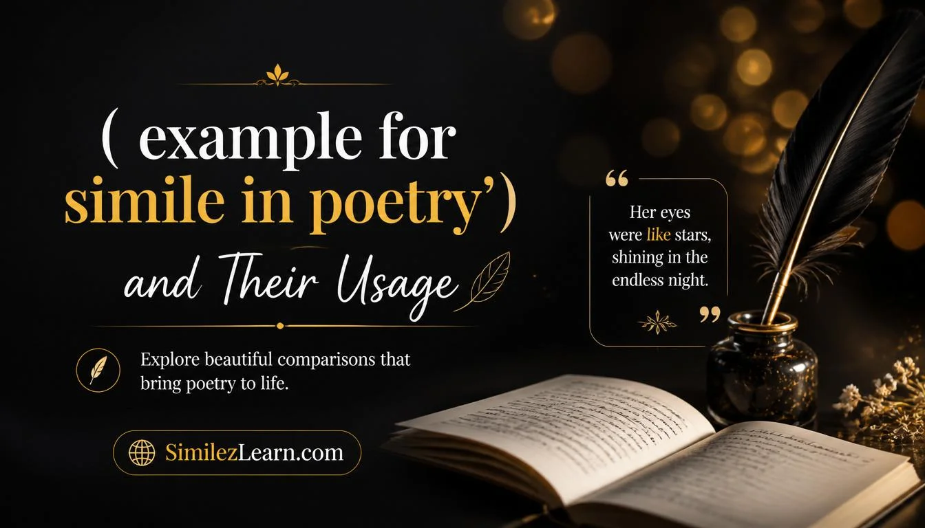 example for simile in poetry