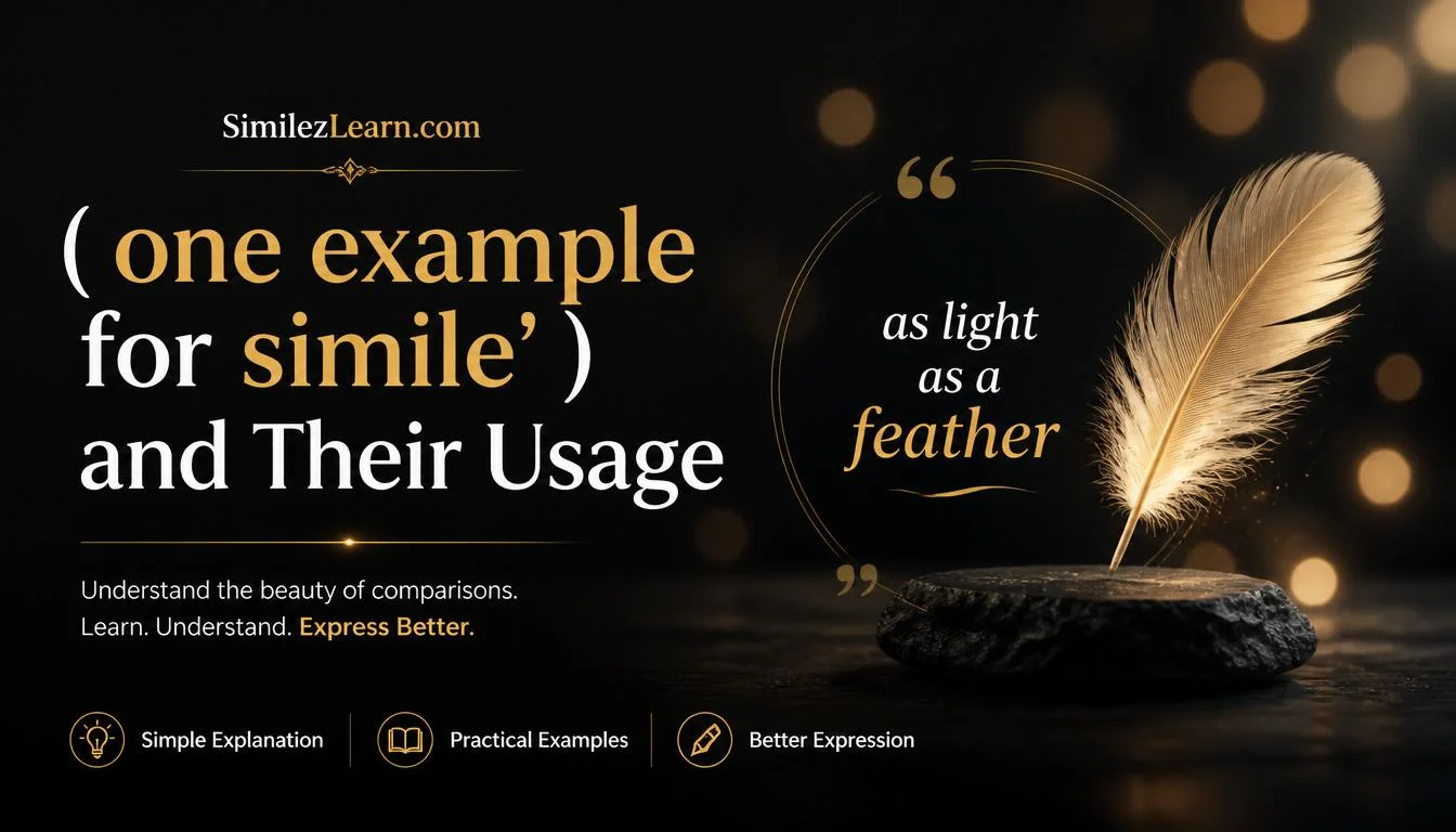 one example for simile
