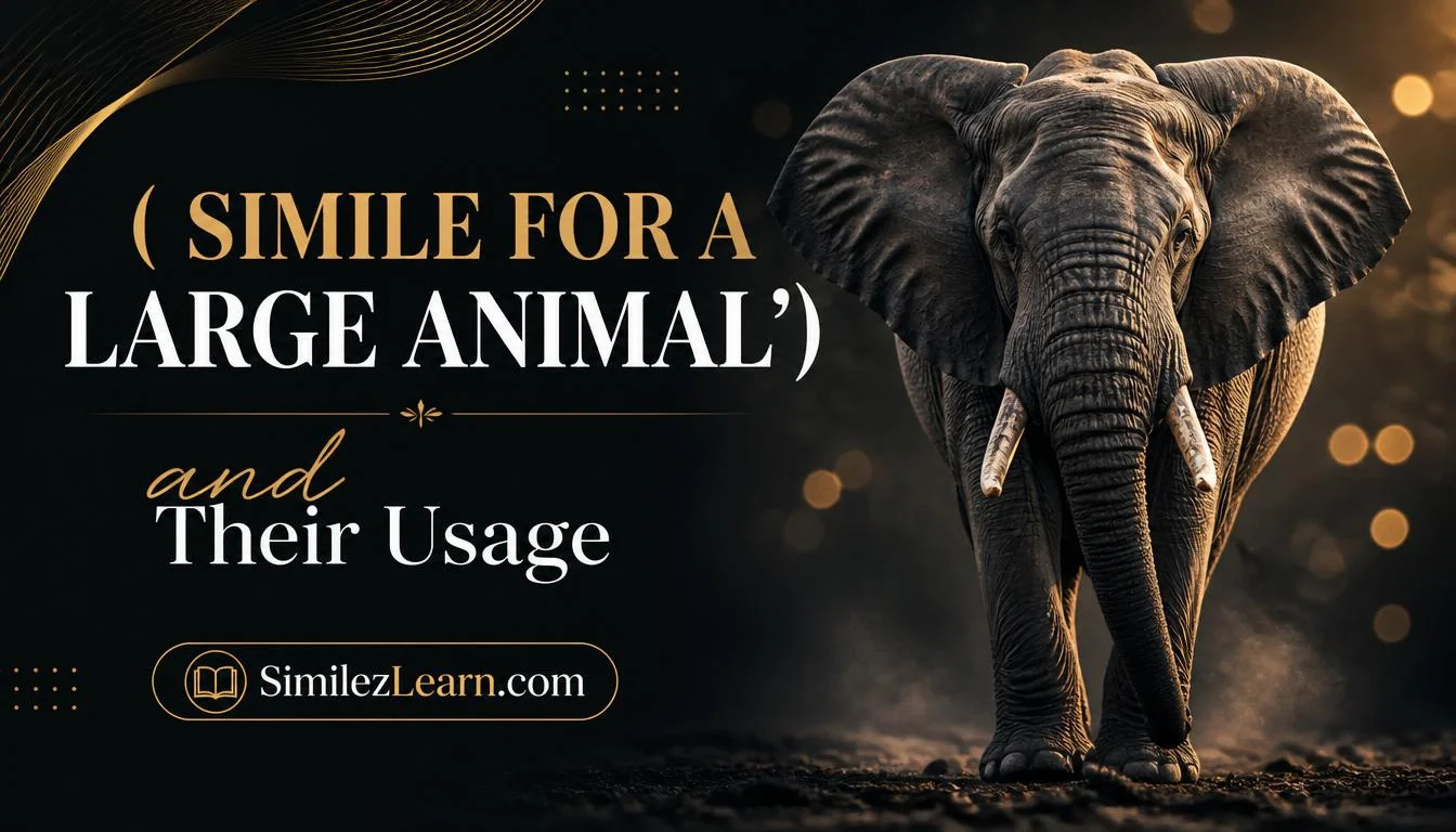 simile for a large animal
