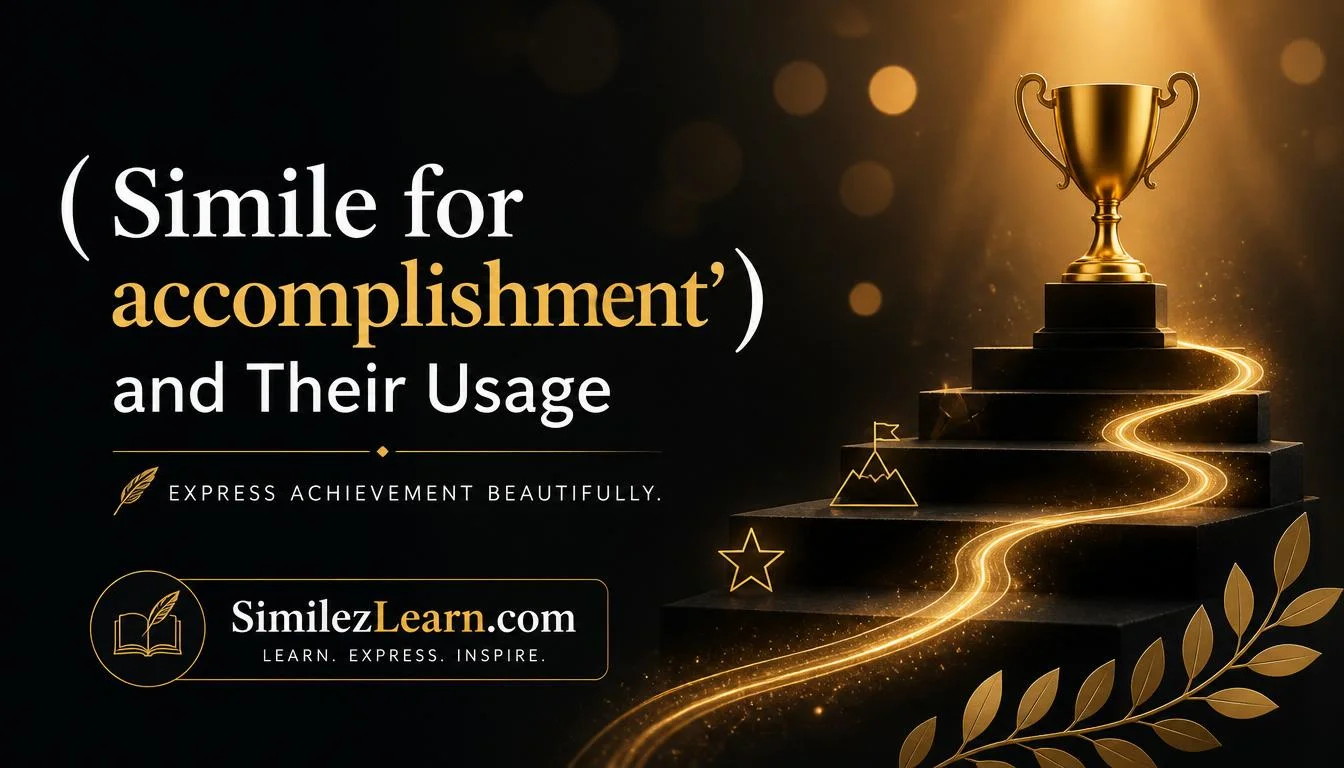 simile for accomplishment