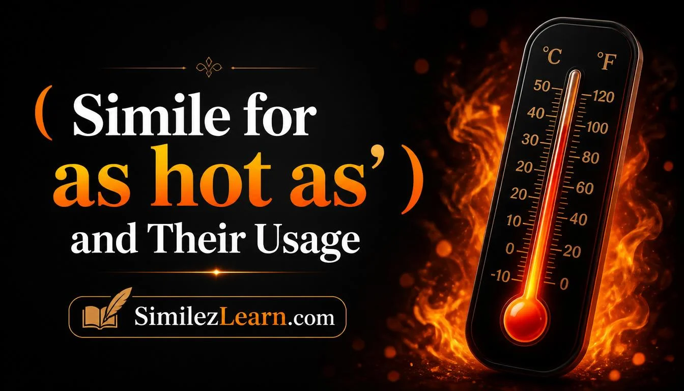 simile for as hot as