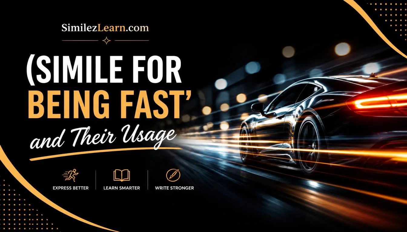 simile for being fast