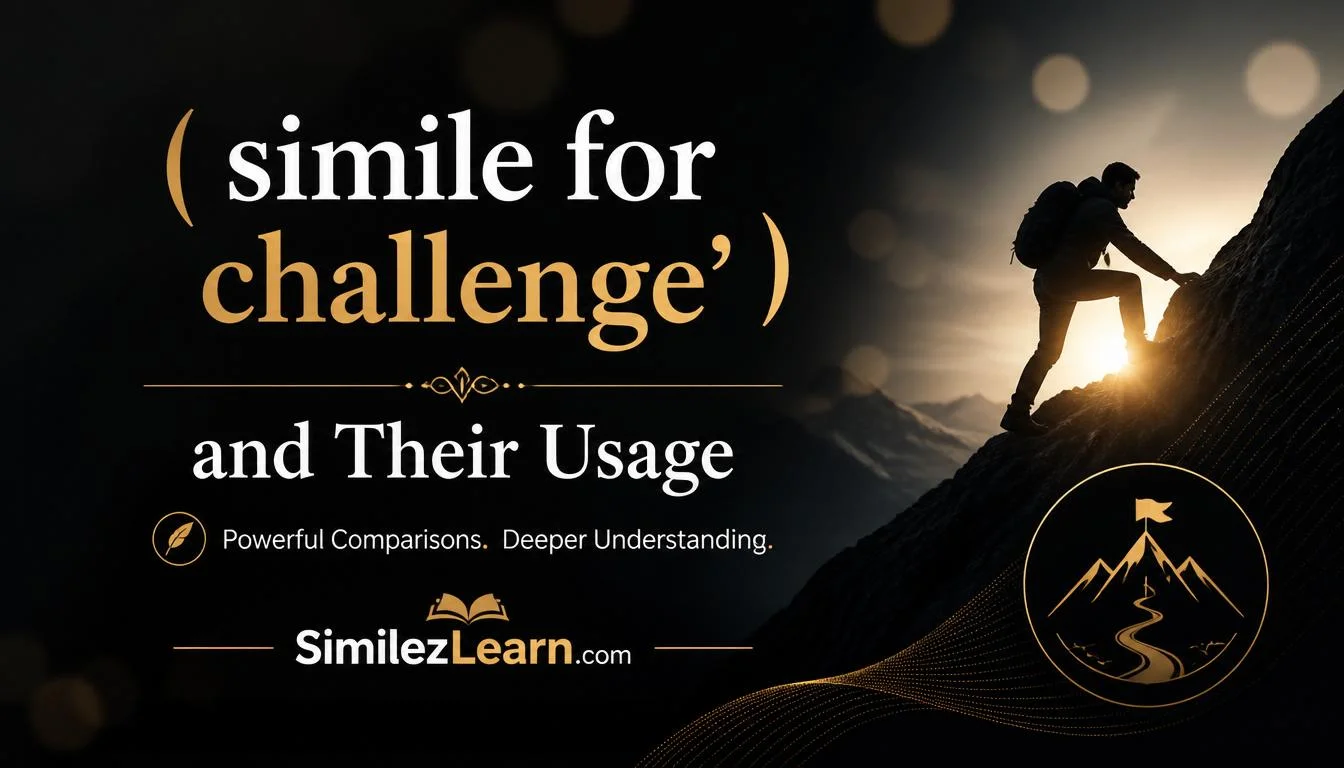 simile for challenge