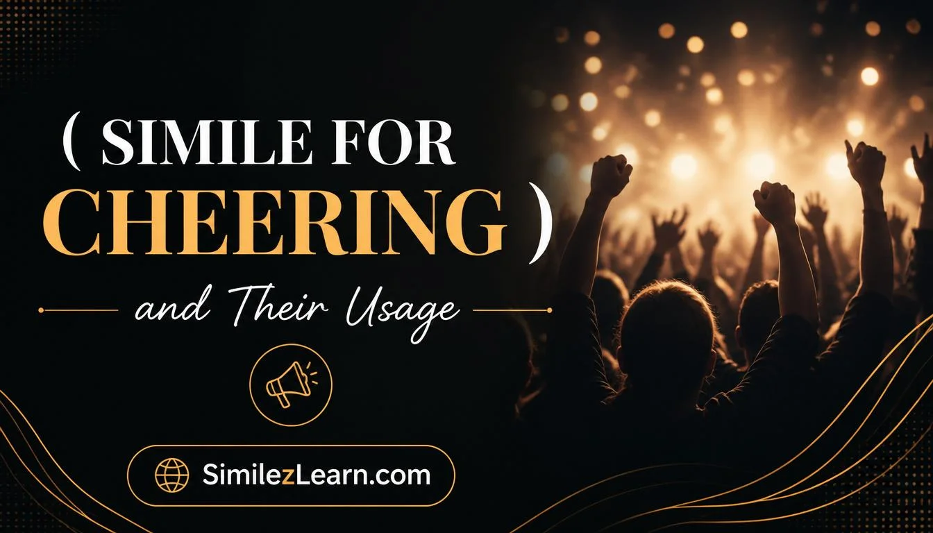 simile for cheering
