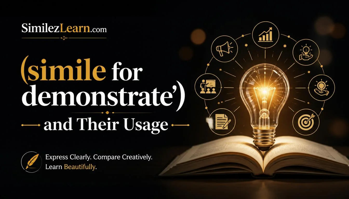 simile for demonstrate