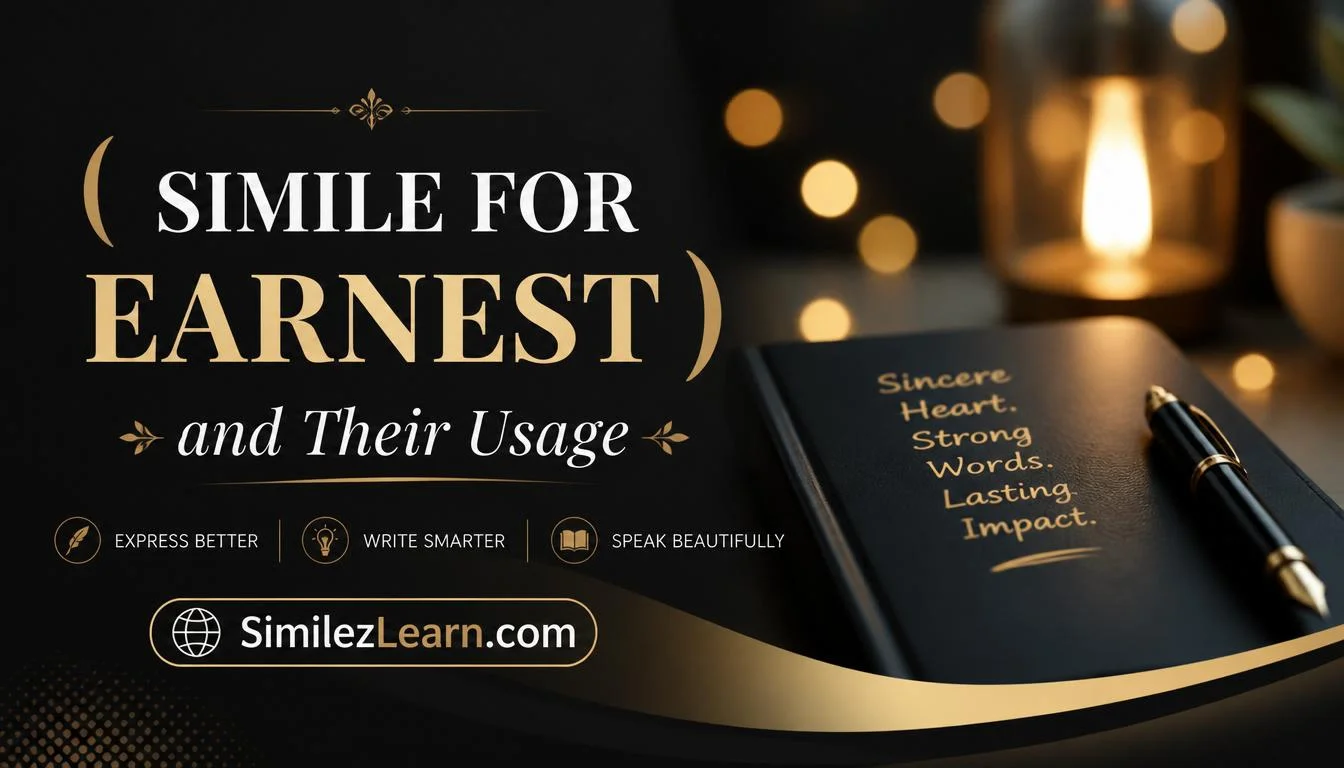 simile for earnest