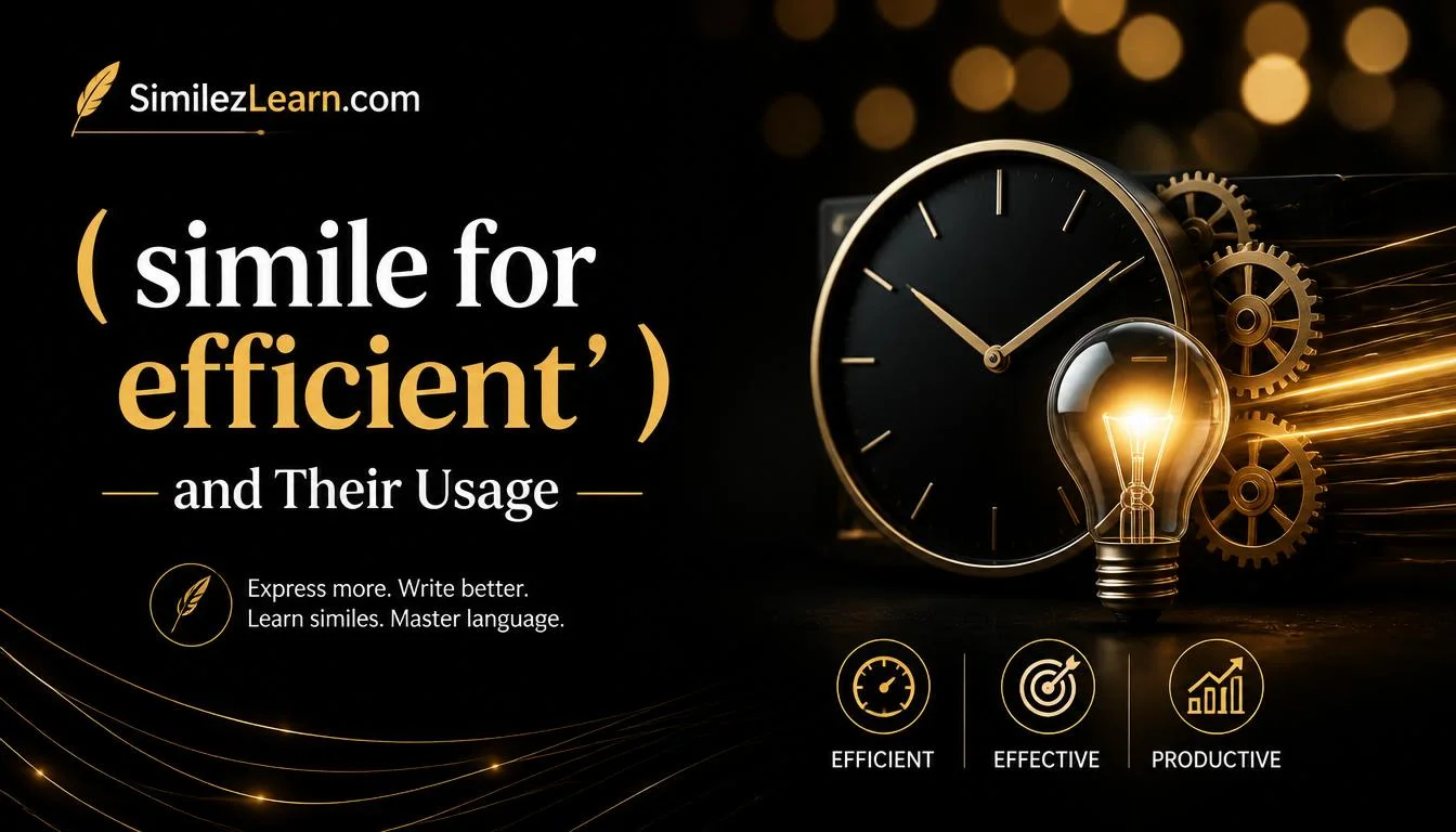 simile for efficient