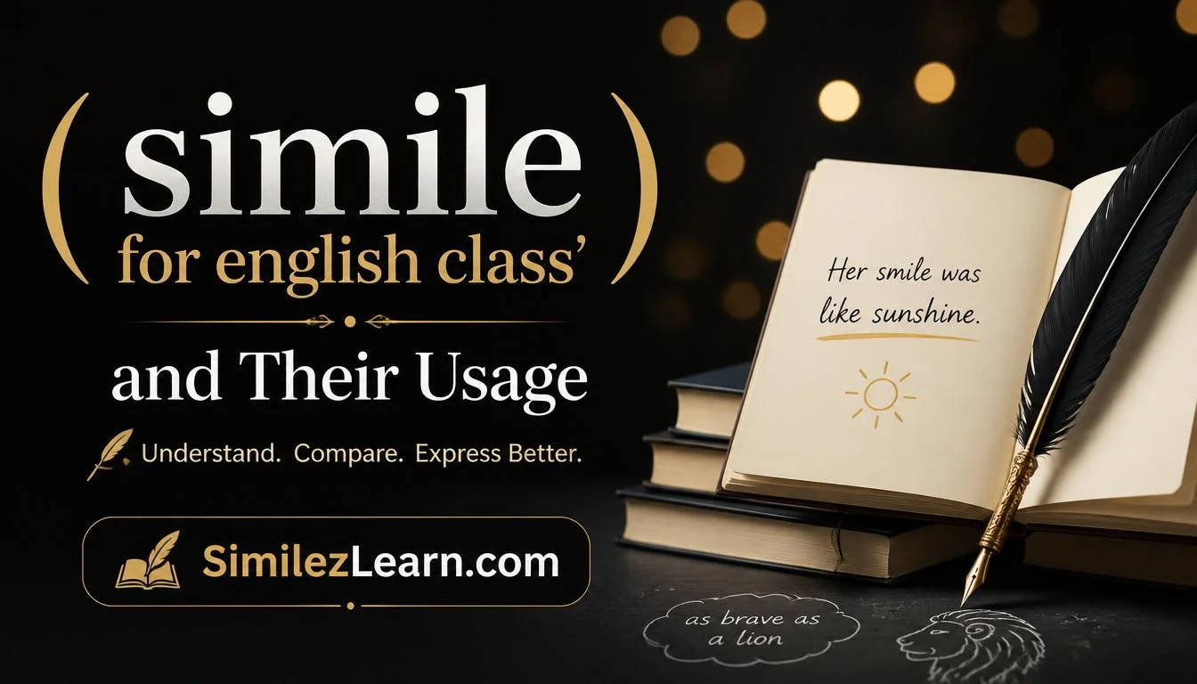 simile for english class