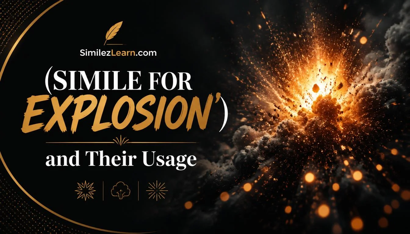 simile for explosion