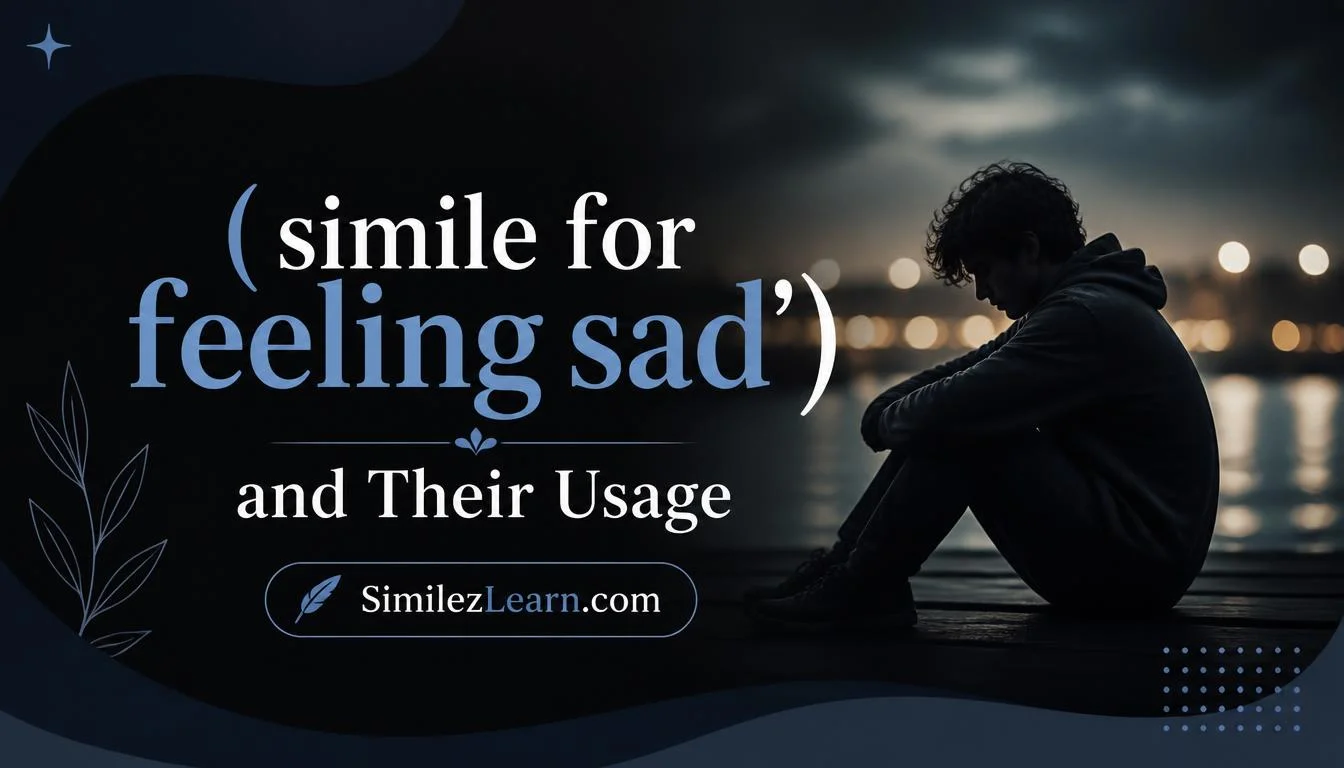 simile for feeling sad