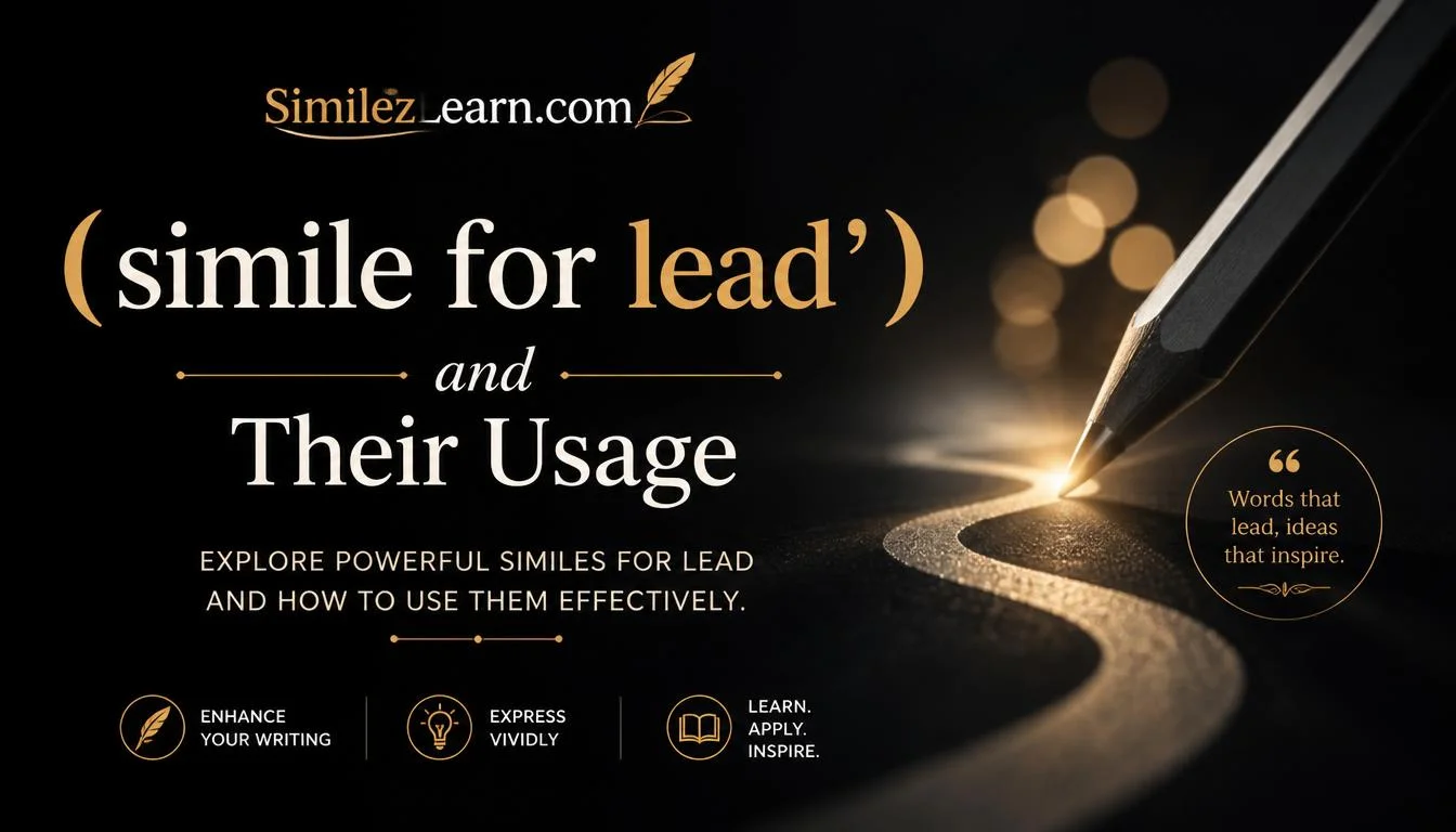 simile for lead